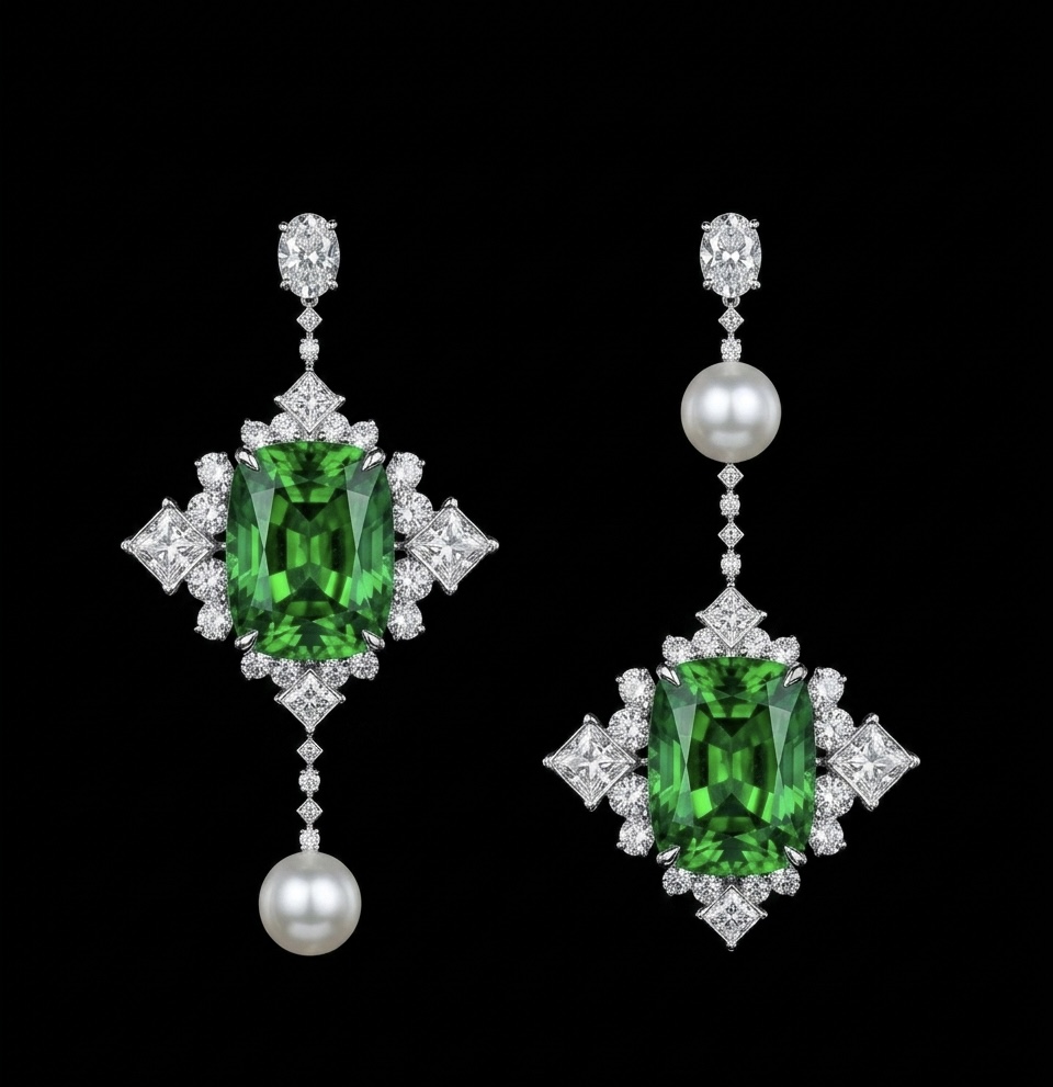 Tsavorite Earrings